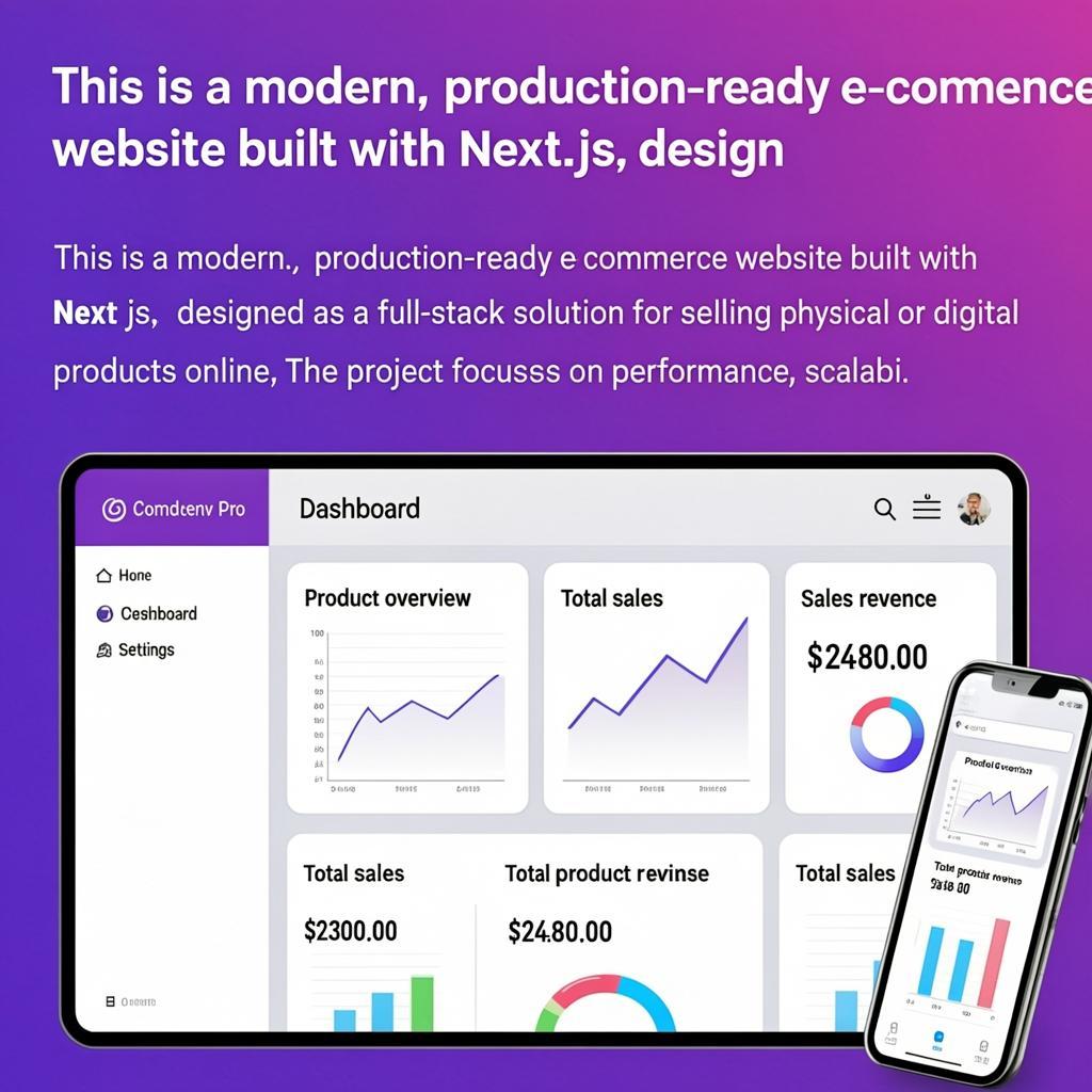 This is a modern, production-ready e-commerce website built with Next.js, designed as a full-stack solution for selling