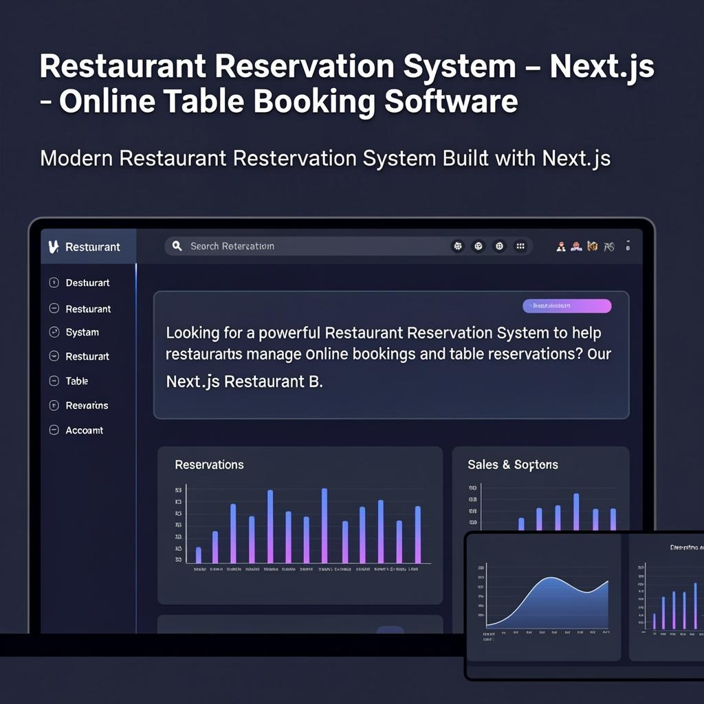 Restaurant Reservation System – Next.js | Online Table Booking Software