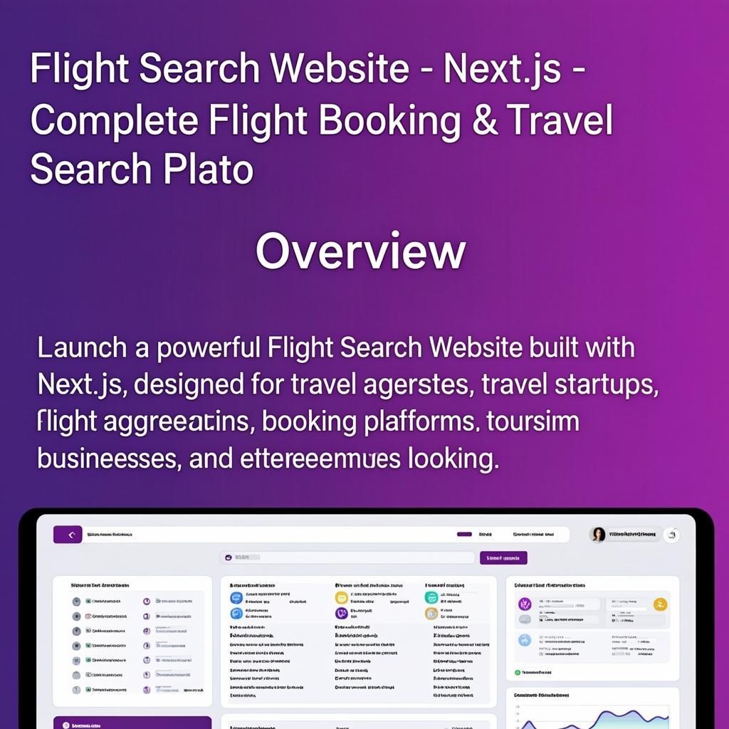 Flight Search Website – Next.js | Complete Flight Booking & Travel Search Platform
