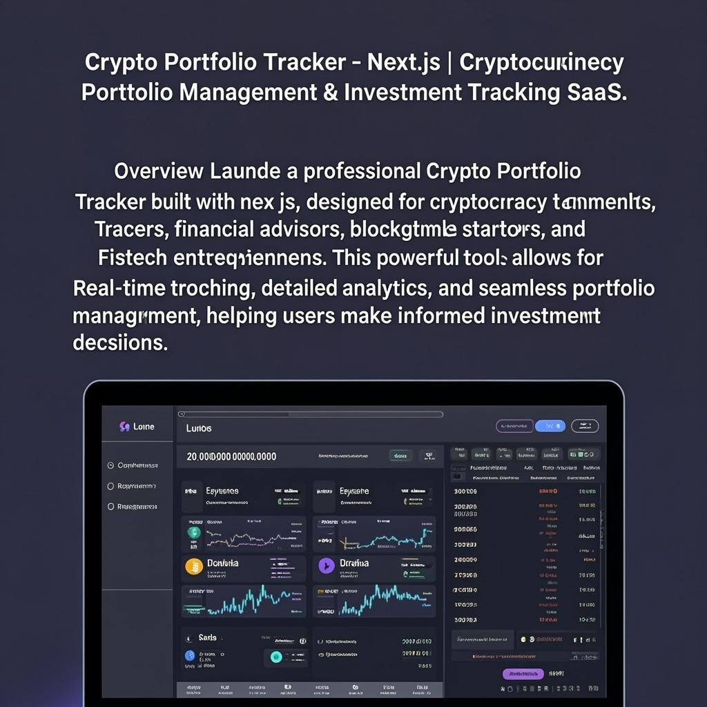 Crypto Portfolio Tracker – Next.js | Cryptocurrency Portfolio Management & Investment Tracking SaaS